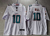 Men's Miami Dolphins #10 Tyreek Hill White 2023 FUSE Vapor Untouchable Stitched Jersey,baseball caps,new era cap wholesale,wholesale hats